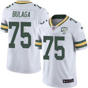 Fantastic Packers #75 Bryan Bulaga White Men's 100th Season Stitched NFL Vapor Untouchable Limited Jersey a must have addition to your collection