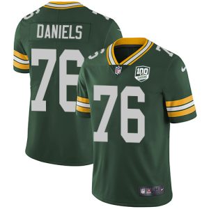 Stunning Packers #76 Mike Daniels Green Team Color Men's 100th Season Stitched NFL Vapor Untouchable Limited Jersey to stand out at the stadium