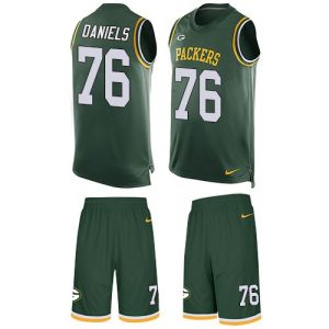 Amazing Packers #76 Mike Daniels Green Team Color Men's Stitched NFL Limited Tank Top Suit Jersey for ultimate sports enthusiasts