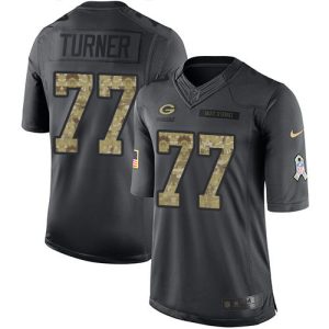 Stunning Packers #77 Billy Turner Black Men's Stitched NFL Limited 2016 Salute To Service Jersey to showcase your team pride