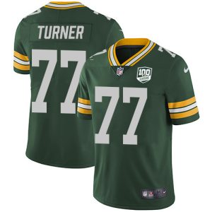 Amazing Packers #77 Billy Turner Green Team Color Men's 100th Season Stitched NFL Vapor Untouchable Limited Jersey to showcase your team pride