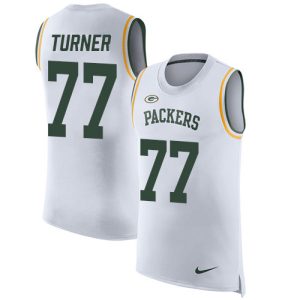 Fantastic Packers #77 Billy Turner White Men's Stitched NFL Limited Rush Tank Top Jersey to showcase your team pride