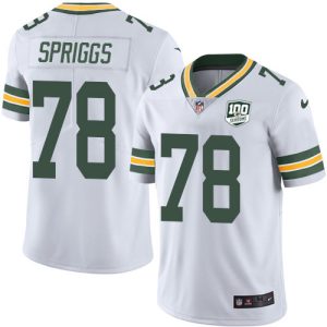 Gorgeous Packers #78 Jason Spriggs White Men's 100th Season Stitched NFL Vapor Untouchable Limited Jersey to showcase your team pride