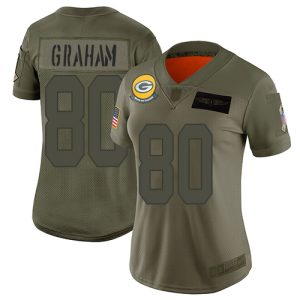 Terrific Packers #80 Jimmy Graham Camo Women's Stitched NFL Limited 2019 Salute to Service Jersey for ultimate sports enthusiasts