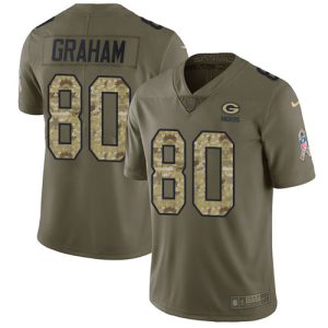 Unique Packers #80 Jimmy Graham Olive/Camo Youth Stitched NFL Limited 2017 Salute to Service Jersey to stand out at the stadium