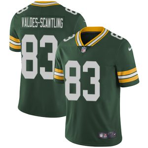 Unique Packers #83 Marquez Valdes Scantling Green Team Color Men's Stitched NFL Vapor Untouchable Limited Jersey for die hard Packers fans