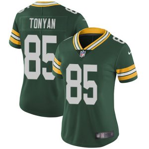 Terrific Packers #85 Robert Tonyan Green Team Color Women's Stitched NFL Vapor Untouchable Limited Jersey a must have addition to your collection