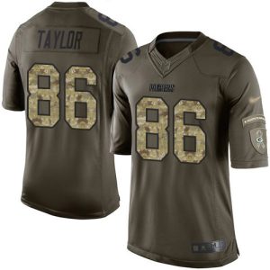 Outstanding Packers #86 Malik Taylor Olive/Camo Youth Stitched NFL Limited 2017 Salute To Service Jersey for die hard Packers fans
