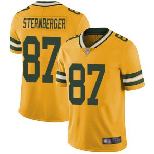 Terrific Packers #87 Jace Sternberger Yellow Men's Stitched NFL Limited Rush Jersey to stand out at the stadium
