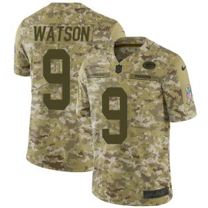 Stunning Packers #9 Christian Watson Camo Youth Stitched NFL Limited 2018 Salute To Service Jersey a must have addition to your collection