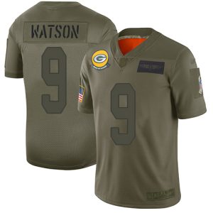 Outstanding Packers #9 Christian Watson Camo Youth Stitched NFL Limited 2019 Salute To Service Jersey for ultimate sports enthusiasts
