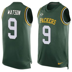 Impressive Packers #9 Christian Watson Green Team Color Men's Stitched NFL Limited Tank Top Jersey for die hard Packers fans