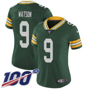 Amazing Packers #9 Christian Watson Green Team Color Women's Stitched NFL 100th Season Vapor Untouchable Limited Jersey to showcase your team pride