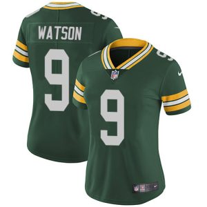 Impressive Packers #9 Christian Watson Green Team Color Women's Stitched NFL Vapor Untouchable Limited Jersey to showcase your team pride