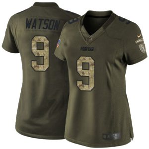 Unique Packers #9 Christian Watson Green Women's Stitched NFL Limited 2015 Salute to Service Jersey for die hard Packers fans