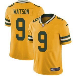 Unique Packers #9 Christian Watson Yellow Men's Stitched NFL Limited Rush Jersey to showcase your team pride