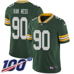 Stunning Packers #90 Lukas Van Ness Green Team Color Youth Stitched NFL 100th Season Vapor Untouchable Limited Jersey for ultimate sports enthusiasts