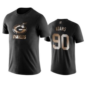 Unique Packers #90 Montravius Adams Black NFL Black Golden 100th Season T Shirts to stand out at the stadium