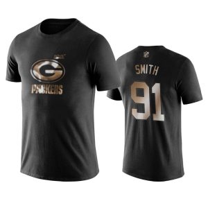 Amazing Packers #91 Preston Smith Black NFL Black Golden 100th Season T Shirts a must have addition to your collection