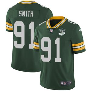 Unique Packers #91 Preston Smith Green Team Color Youth 100th Season Stitched NFL Vapor Untouchable Limited Jersey for ultimate sports enthusiasts