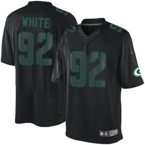 Outstanding Packers #92 Reggie White Black Men's Stitched NFL Impact Limited Jersey a must have addition to your collection