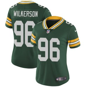 Stunning Packers #96 Muhammad Wilkerson Green Team Color Women's Stitched NFL Vapor Untouchable Limited Jersey perfect for game day celebrations