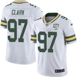 Unique Packers #97 Kenny Clark White Men's 100th Season Stitched NFL Vapor Untouchable Limited Jersey a must have addition to your collection