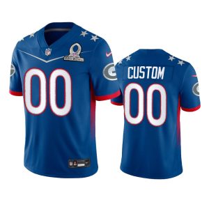 Stunning Packers Custom Men's NFL 2022 NFC Pro Bowl Game Jersey Royal perfect for game day celebrations