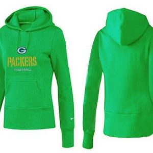 Outstanding Women's Green Bay Packers Authentic Logo Pullover Hoodie Green a must have addition to your collection