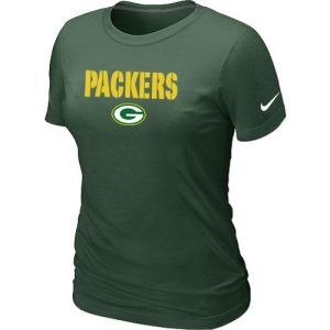 Unique Women's  Green Bay Packers Authentic Logo T Shirt Green a must have addition to your collection