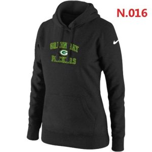 Amazing Women's  Green Bay Packers Heart & Soul Pullover Hoodie Black for ultimate sports enthusiasts