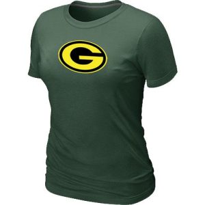 Gorgeous Women's Green Bay Packers Neon Logo Charcoal T Shirt Dark Green a must have addition to your collection