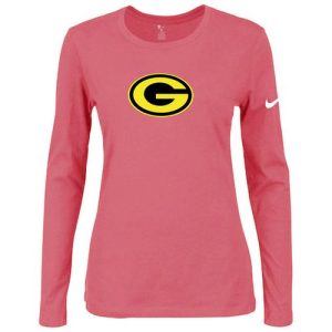 Terrific Women's  Green Bay Packers Of The City Long Sleeve Tri Blend NFL T Shirt Pink 2 to stand out at the stadium