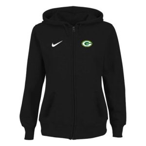 Stunning Women's Green Bay Packers Stadium Rally Full Zip Hoodie Black to showcase your team pride