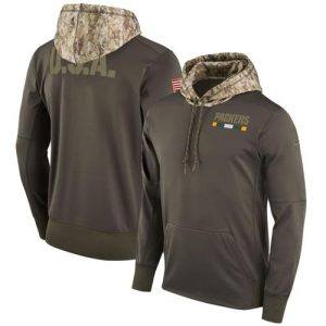 Gorgeous Youth Green Bay Packers  Olive Salute to Service Sideline Therma Pullover Hoodie a must have addition to your collection